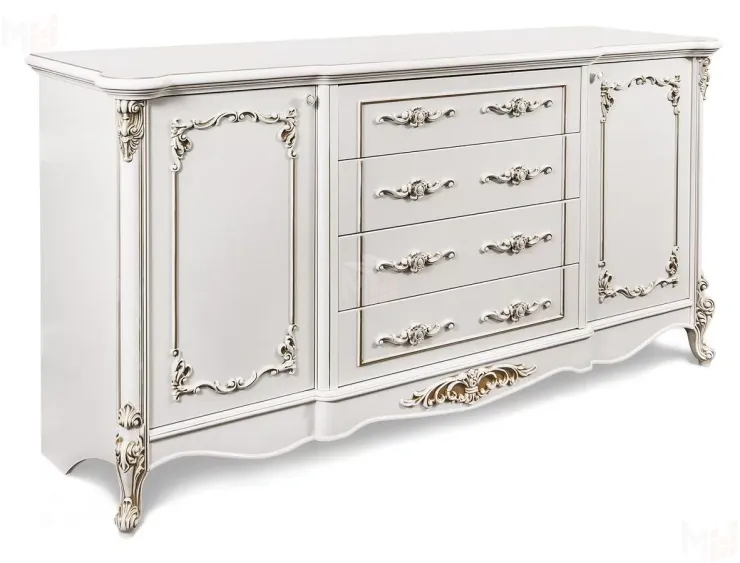 Комод Флоренция белый глянец
