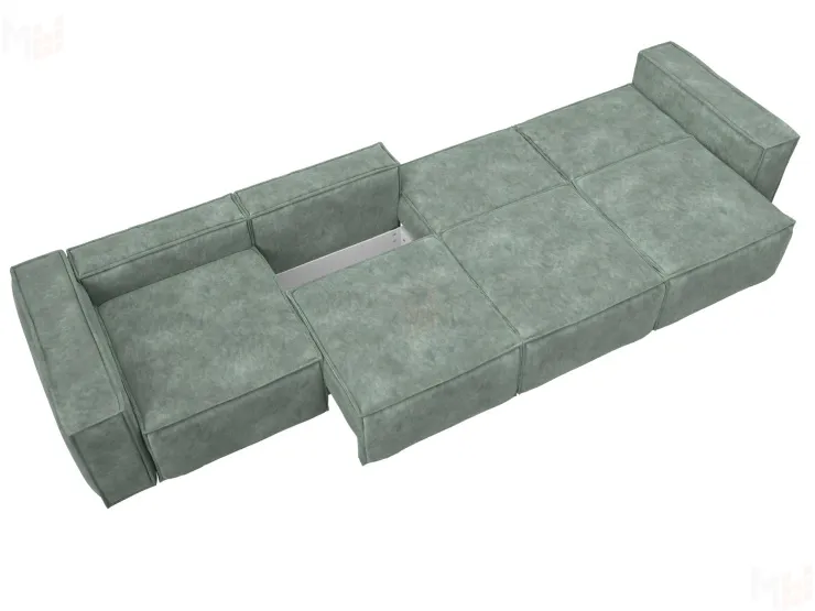 Диван прямой Лига-081 НПБ МегаЛонг ( BRUT 08 зеленый )