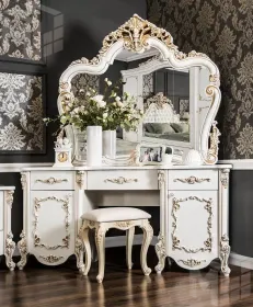 Зеркало Флоренция белый глянец (спальня)