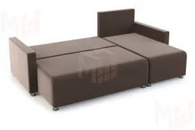 Угловой диван Челси (коричневый/узор)