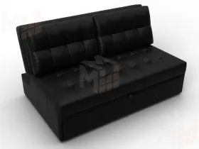 Диван прямой Лига-107 (140) ( GRIFON 18 черный )