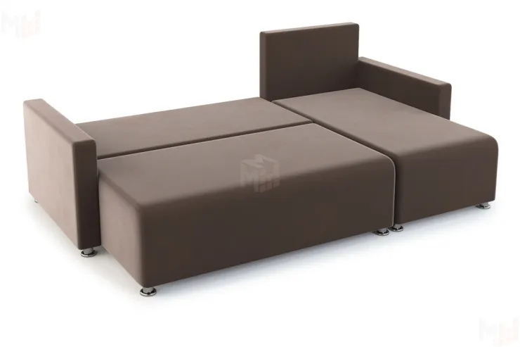 Угловой диван Челси (коричневый/узор)