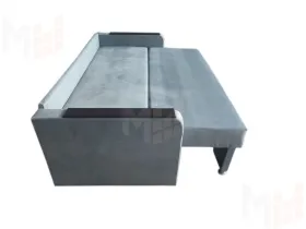 Еврософа  Амстердам - 3  серый велюр