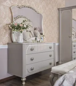 Комод Лали 3 ящика серый камень
