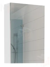 Шкаф-зеркало Норма 50 с одной дверцей Айсберг