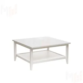 Leset Стол журнальный "Мира" (Стол журнальный 90х90) (Белый)