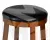 Круглый барный табурет DOBRIN BOB BAR (шоколад, черный)