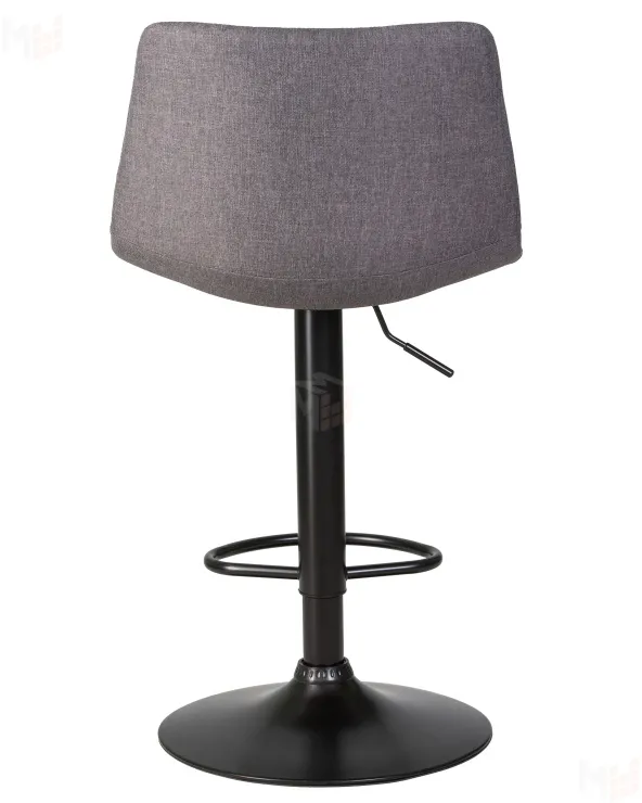 Стул барный DOBRIN TAILOR BLACK (серая ткань (188-55))