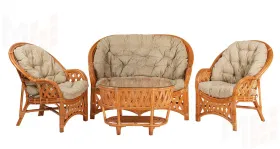 Комплект Черчиль (Рузвельт) с 2-х местным диваном и овальным столом