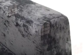 Диван угловой Марго Серый Правый Велюр