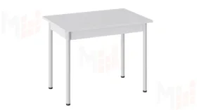 Стол Родос Тип 1 с опорой d40 Белый муар, Белый