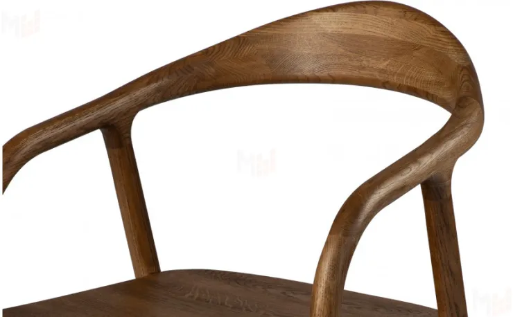 Кресло деревянное из массива дуба Соул Дуб темный