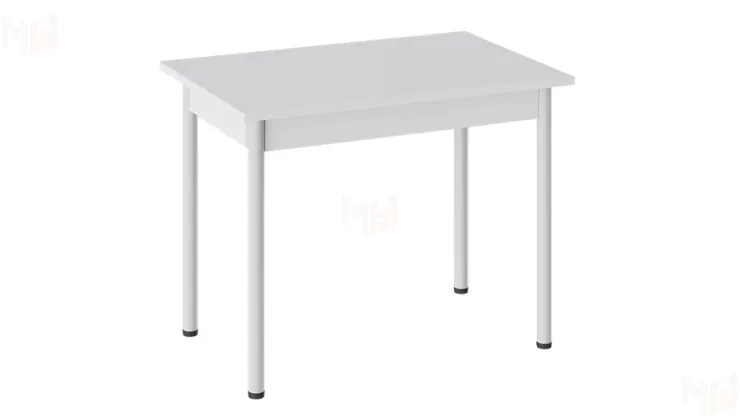 Стол Родос Тип 1 с опорой d40 Белый муар, Белый