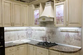 Кухня Флоренция столешница Королевский опал темный 38 мм