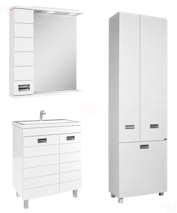 Мебель для ванных комнат серии "CUBE" Домино