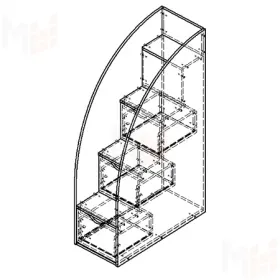 Лестница-комод Дельта - 23.03