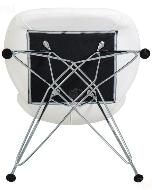 Стул обеденный DOBRIN BUTTERFLY CHROME (ножки хром, цвет белый)