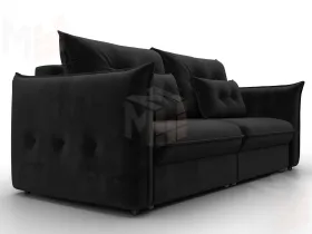 Диван прямой Лига-100 НПБ ( SEVEN 35 черный )