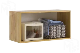 Антресоль Бери  двухдверная дуб крафт золотой/графит