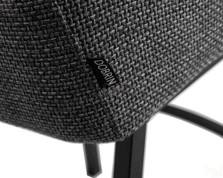 Стул полубарный DOBRIN LUCAS COUNTER (серая ткань (F-22))