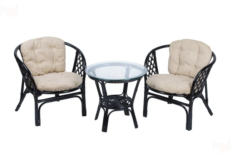 Комплект Багама Дуэт с простыми бежевыми подушками