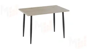 Стол Невада - ДП1-02-08 Дуб Эврика, Черный матовый