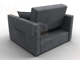 Кресло-кровать Лига-104 (80) ( BRUT 16 темно-серый )