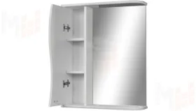 Зеркало-шкаф Волна 55 см левый