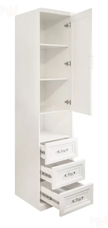 Шкаф детский Мишель 1-ств без зеркал белый матовый