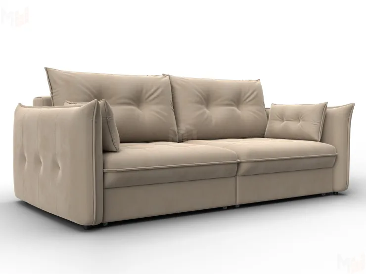 Диван прямой Лига-100 НПБ ( SEVEN 729 бежевый )