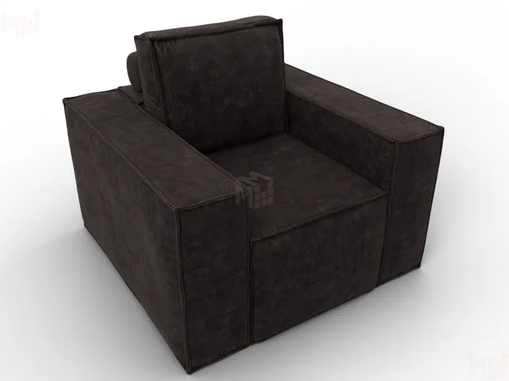 Кресло Лига-081 НПБ ( BRUT 17 коричневый )