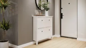 Тумба для обуви из массива Кымор 107 белая