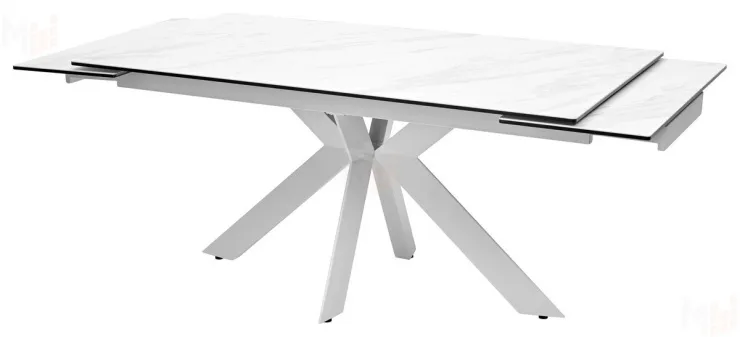 Стол BELLUNO 160 MARBLES KL-99 Белый мрамор матовый