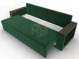 Диван прямой Дубай Лайт ( SEVEN 626 зеленый )