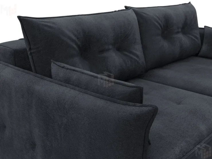 Диван прямой Лига-100 НПБ ( TOWER 11 темно-серый )