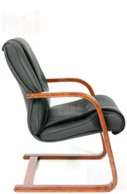 Кресло посетителя CHAIRMAN 653V Натуральная кожа