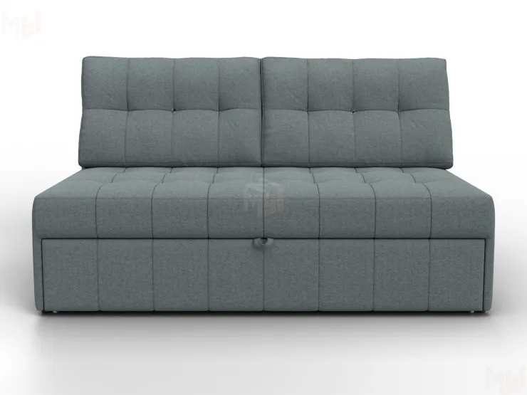 Диван прямой Лига-107 (140) ( Амур 07 серый )