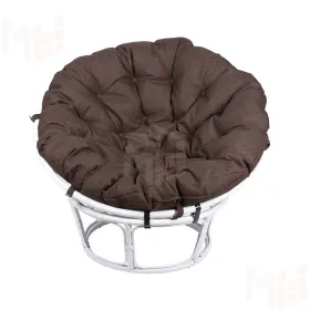 Кресло Папасан 23/01 с коричневой подушкой