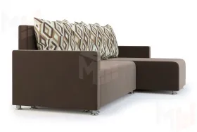 Угловой диван Челси (коричневый/узор)