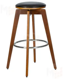 Табурет барный TOM'77 (цвет черный глянец PU ABD 002)