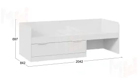 Кровать комбинированная Марли Тип 1 - 403.008.000 Белый