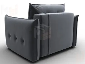 Кресло Лига-100 НПБ ( SEVEN 17 серый )