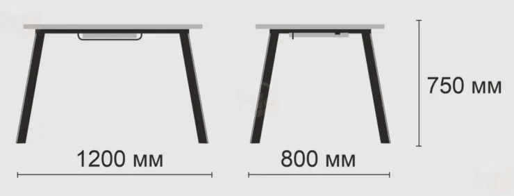 Стол Дублин раздвижной (черный мрамор Тунис/черный)