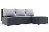 Угловой диван Рим Светло-серый, Темно-серый