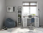 S00470 Ингар 2/55 стол письменный 140x75x55, белый