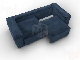 Диван прямой Лига-081 НПБ ( TOWER 13 синий )