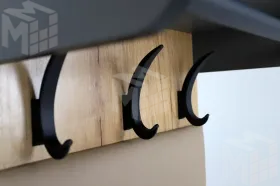 Вешалка настенная  Ольга-Лофт 6.1 Дуб Крафт Золотой/Темно-Серый