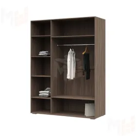 Шкаф 3х ств Симба шимо темный - кофе с молоком