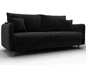 Диван прямой Лига-064 НПБ ( SEVEN 35 черный )