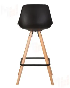 Стул полубарный DOBRIN RONNI (ножки светлый бук, черный (B-03))